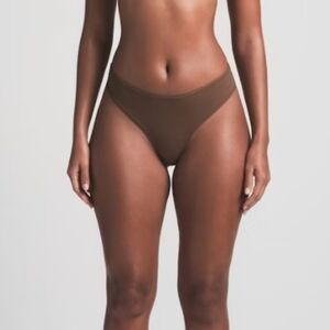 SKIMS-2 Pair-NWT-Fits Everybody Thongs in Color Jasper-Size XS